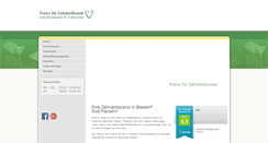 Desktop Screenshot of berliner-zahngesundheit.de