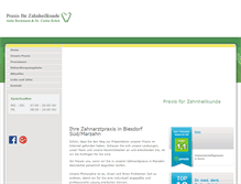 Tablet Screenshot of berliner-zahngesundheit.de